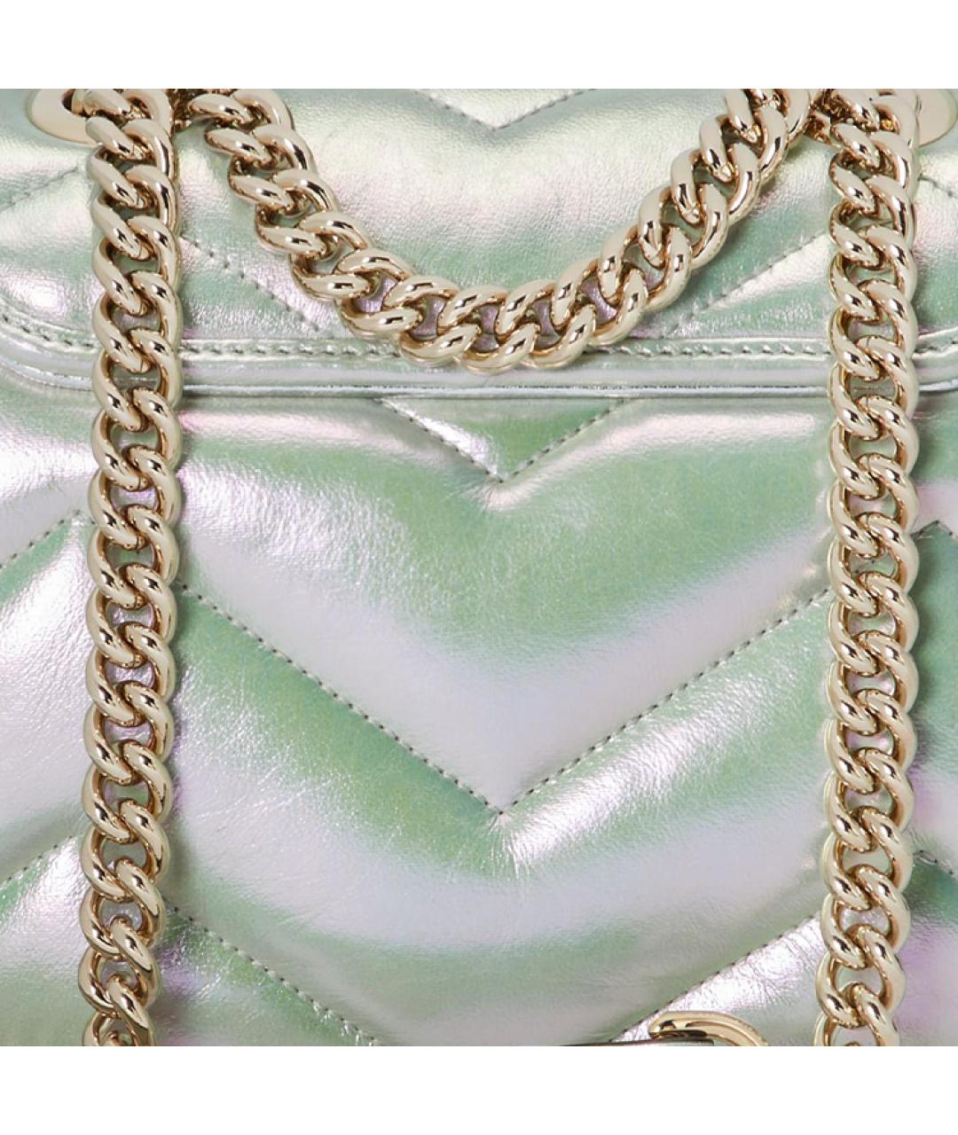 GUCCI Серебряная сумка через плечо, фото 8