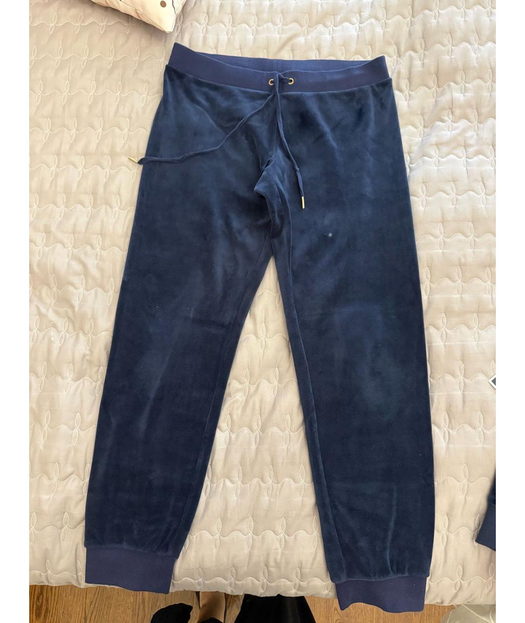 JUICY COUTURE Темно-синий бархатный спортивные костюмы, фото 2