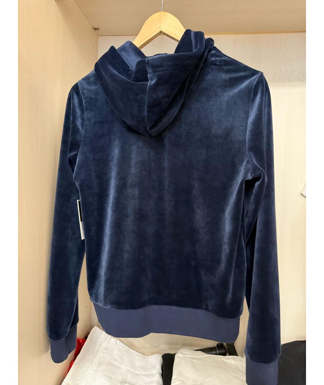 JUICY COUTURE Темно-синий бархатный спортивные костюмы, фото 3