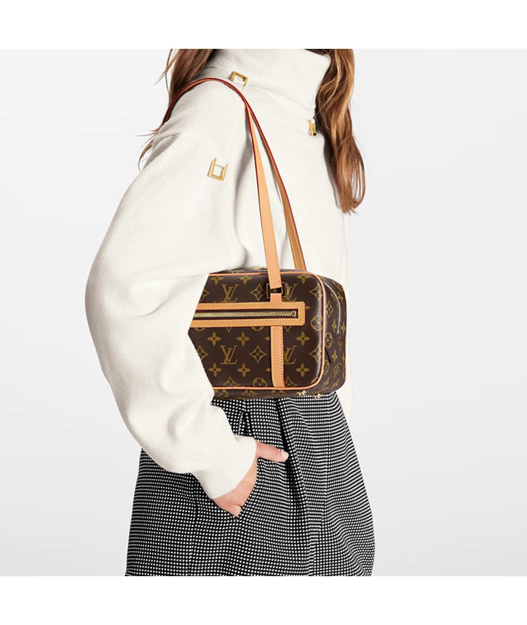 LOUIS VUITTON Коричневая сумка через плечо, фото 7