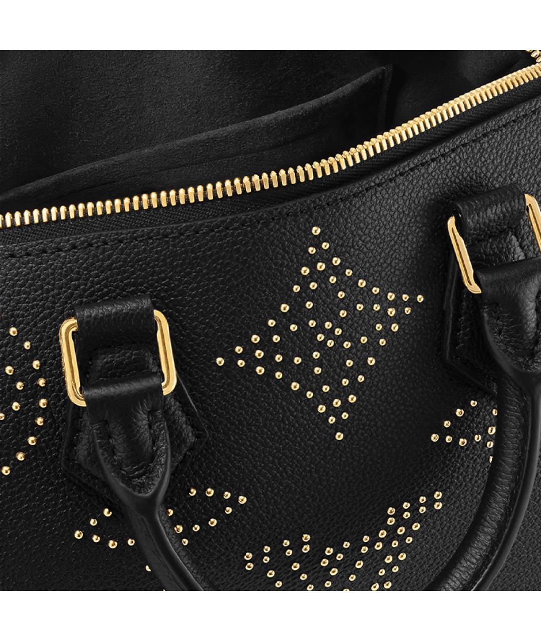 LOUIS VUITTON Черная сумка с короткими ручками, фото 6
