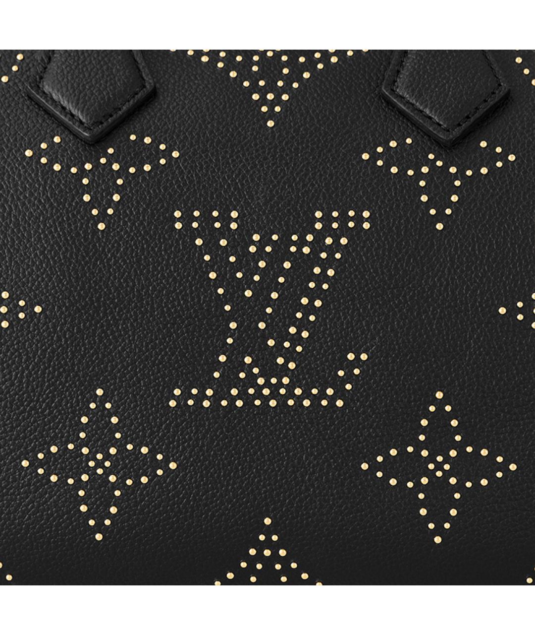 LOUIS VUITTON Черная сумка с короткими ручками, фото 5