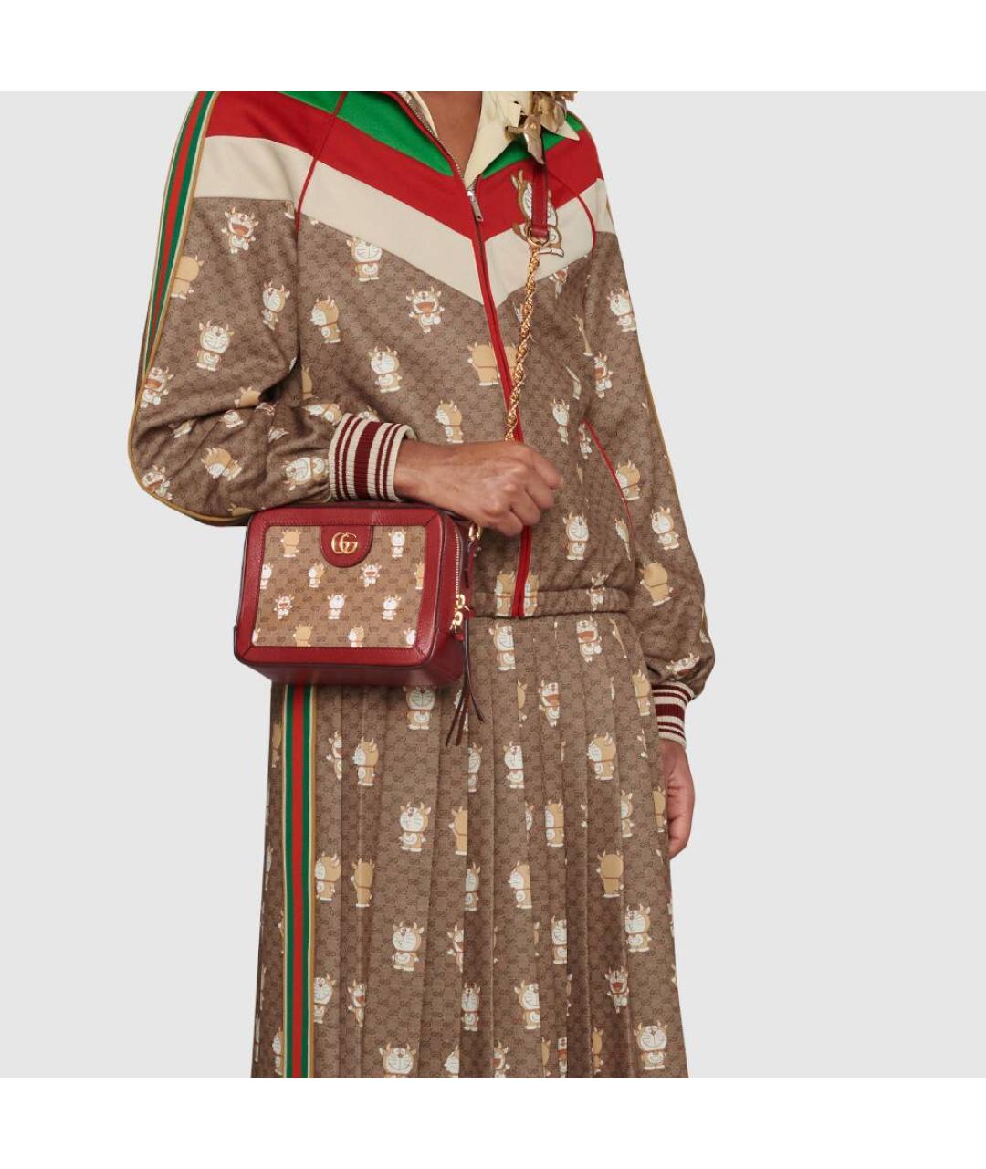 GUCCI Бордовая сумка с короткими ручками, фото 9