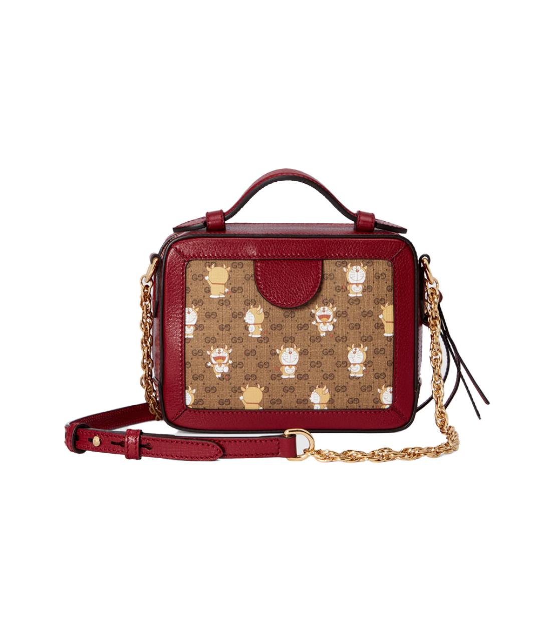 GUCCI Бордовая сумка с короткими ручками, фото 3