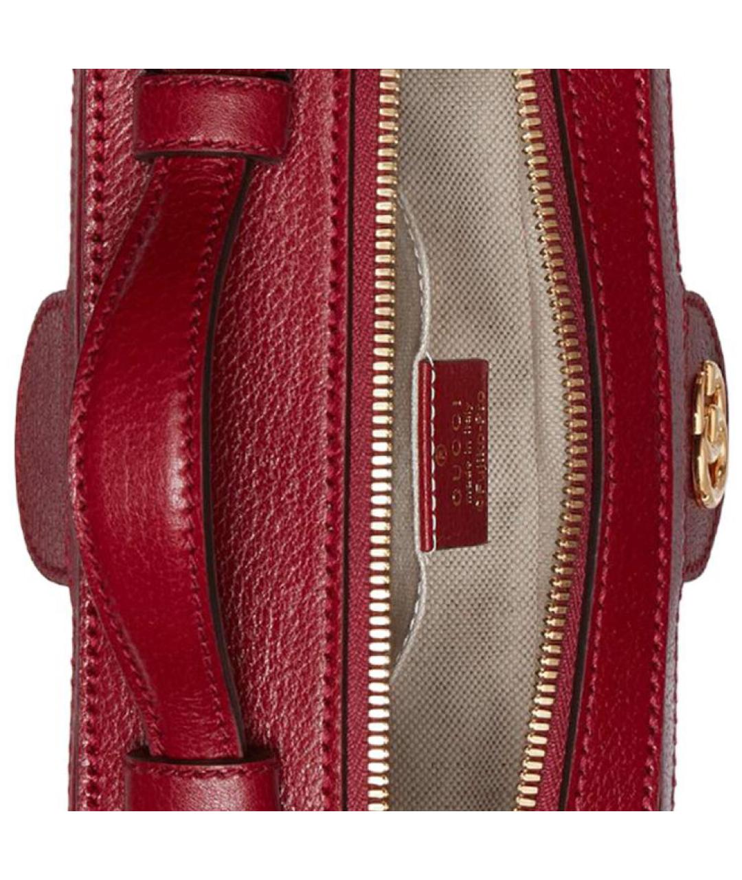 GUCCI Бордовая сумка с короткими ручками, фото 8