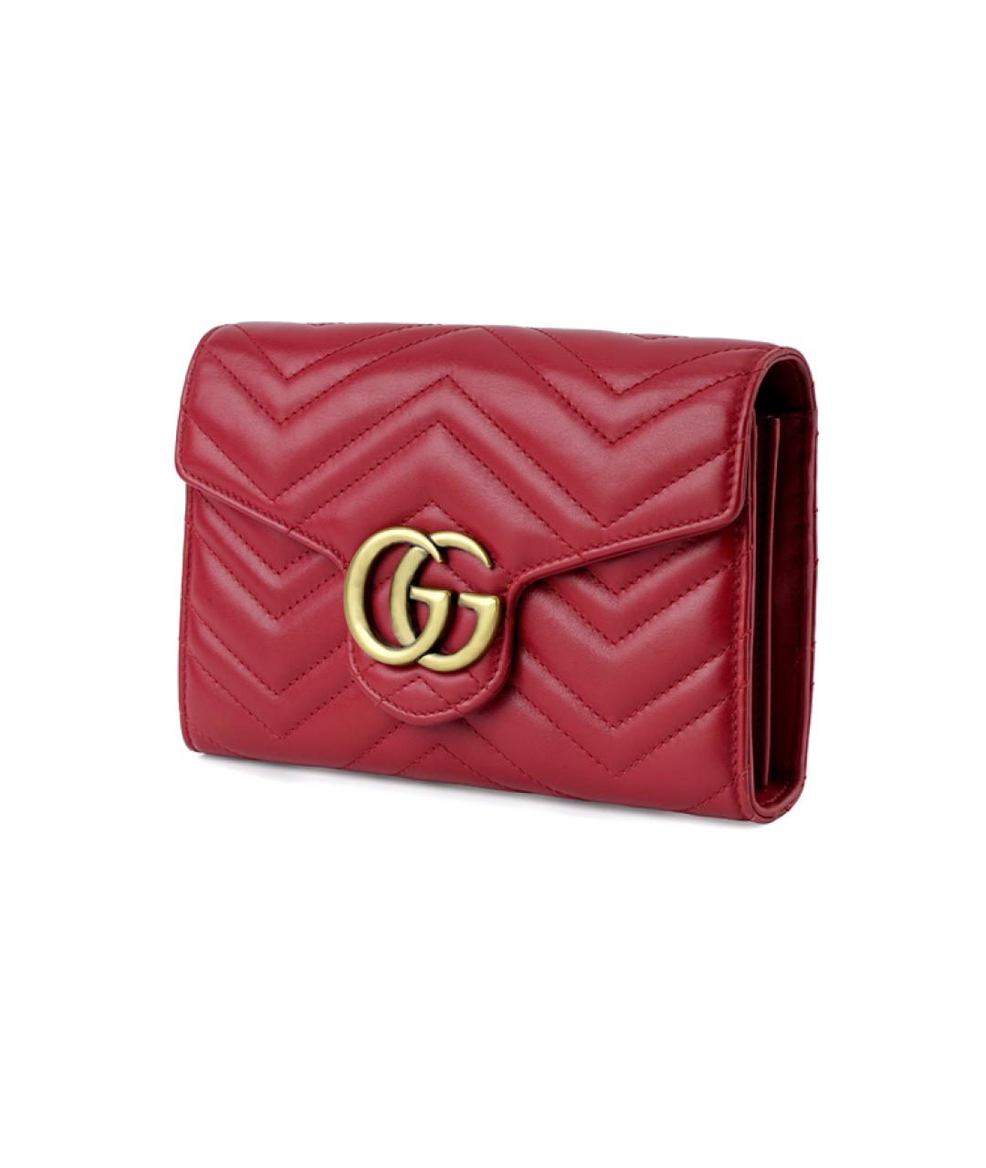 GUCCI Красная кожаная сумка через плечо, фото 3