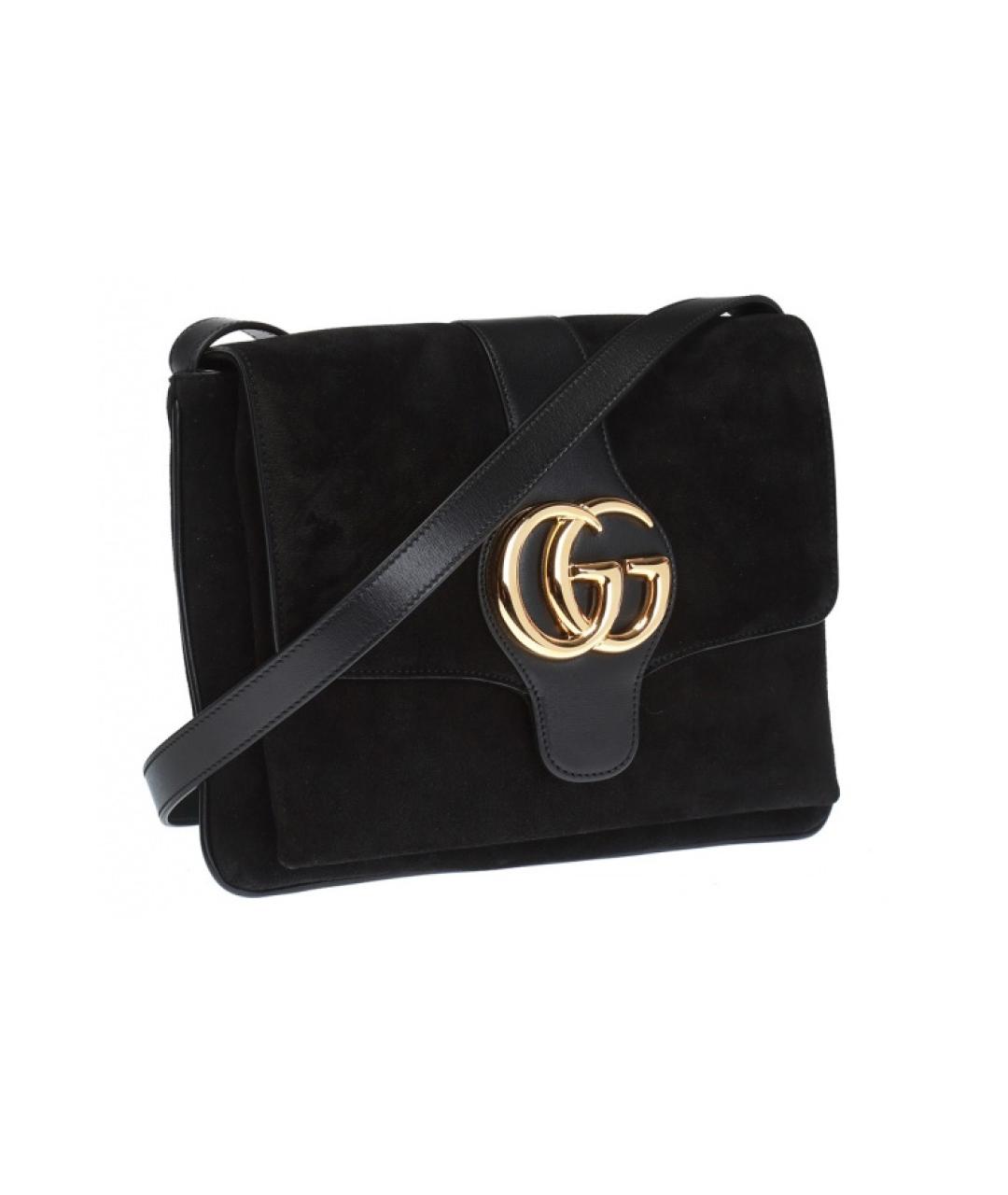 GUCCI Черная кожаная сумка через плечо, фото 2