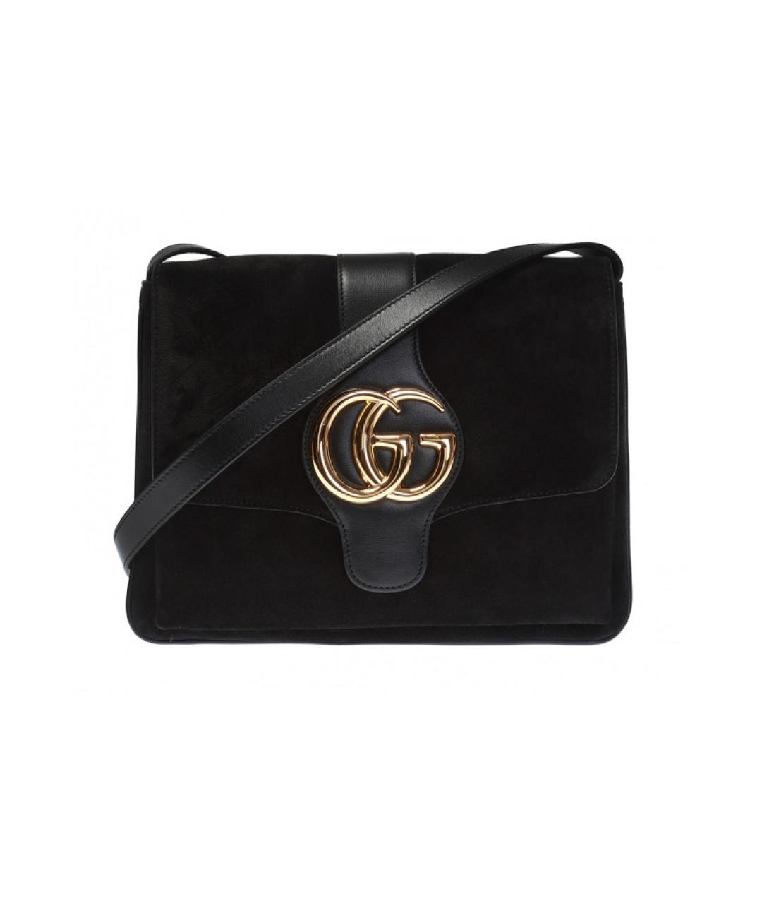 GUCCI Черная кожаная сумка через плечо, фото 1