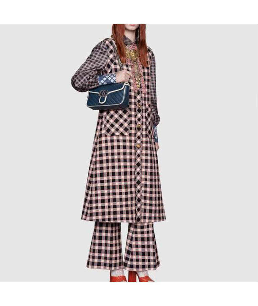 GUCCI Темно-синяя кожаная сумка через плечо, фото 7