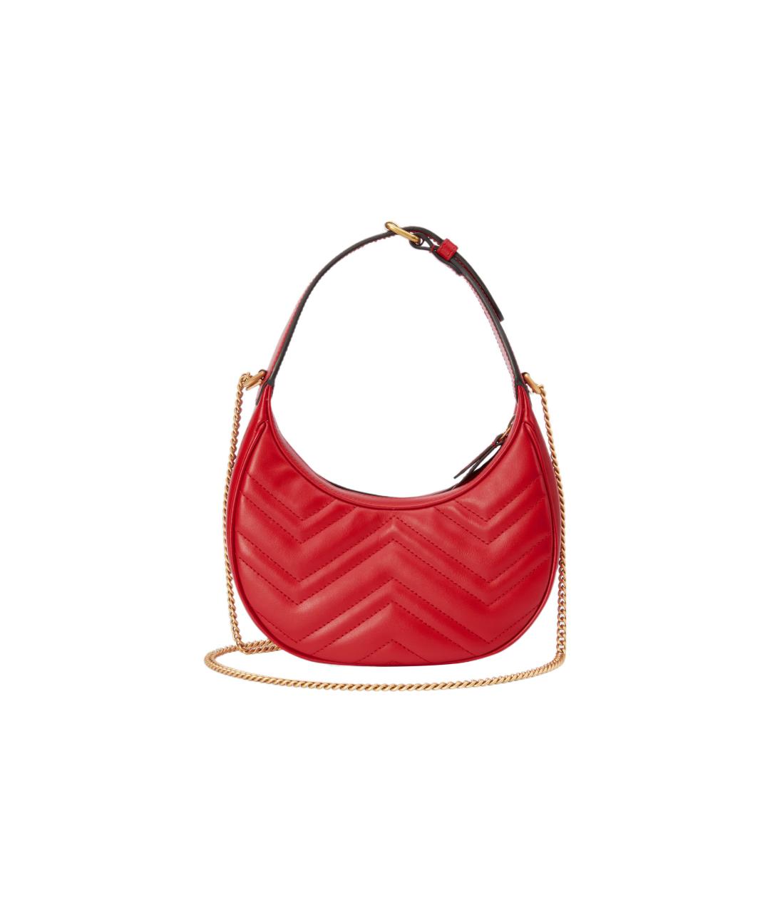 GUCCI Красная кожаная сумка через плечо, фото 3