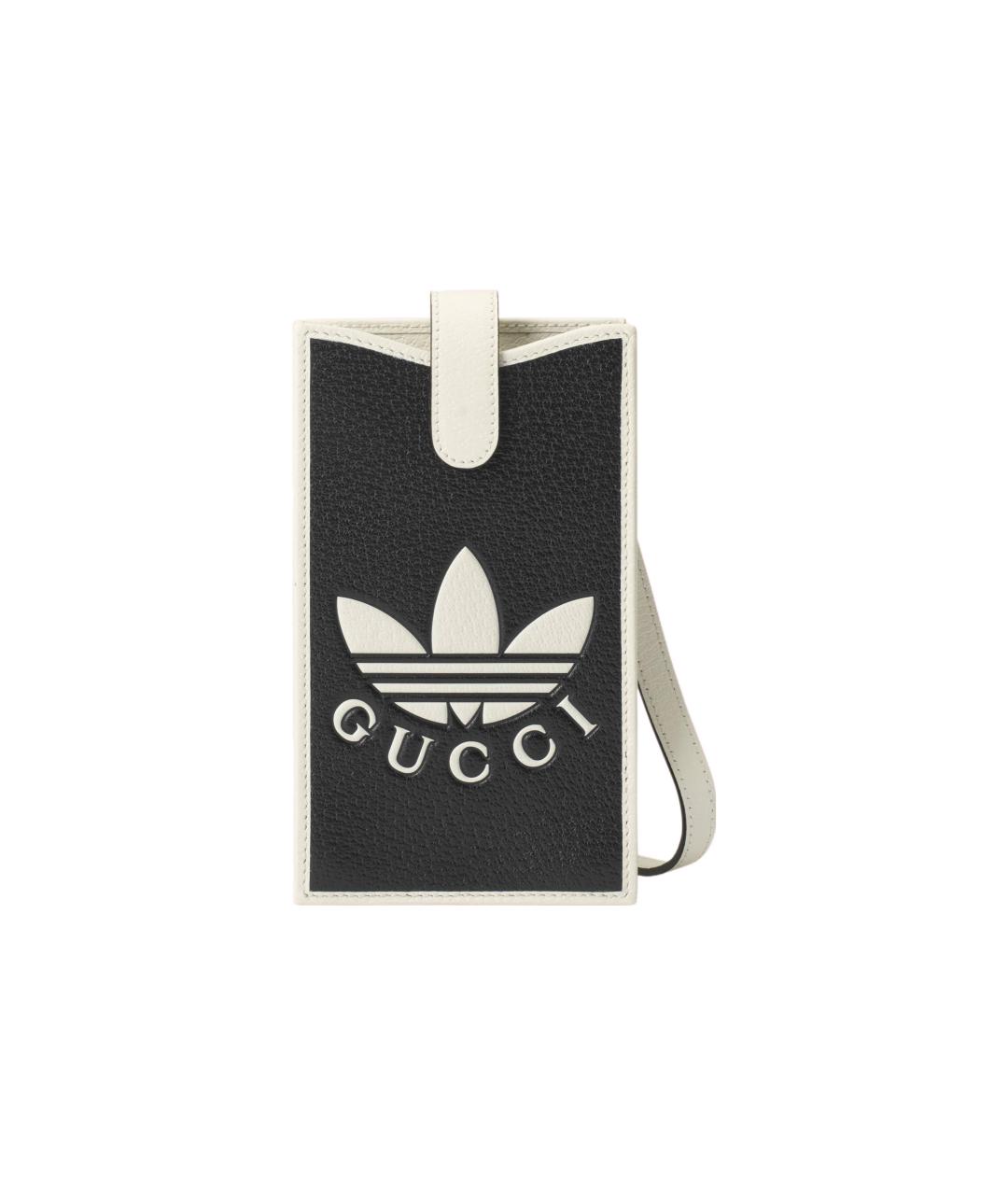 GUCCI Черная кожаная сумка через плечо, фото 1