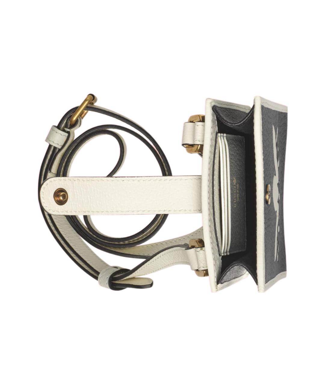 GUCCI Черная кожаная сумка через плечо, фото 6