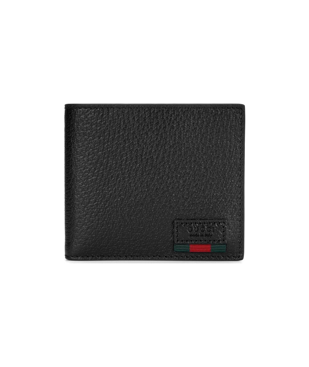 GUCCI Черный кожаный кошелек, фото 1