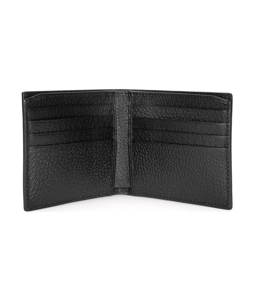 GUCCI Черный кожаный кошелек, фото 5