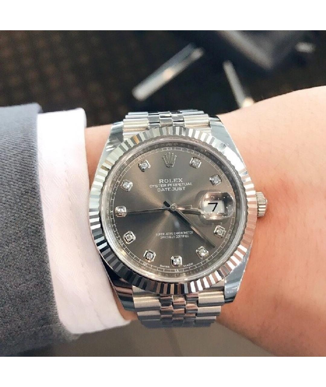 ROLEX Часы из белого золота, фото 4