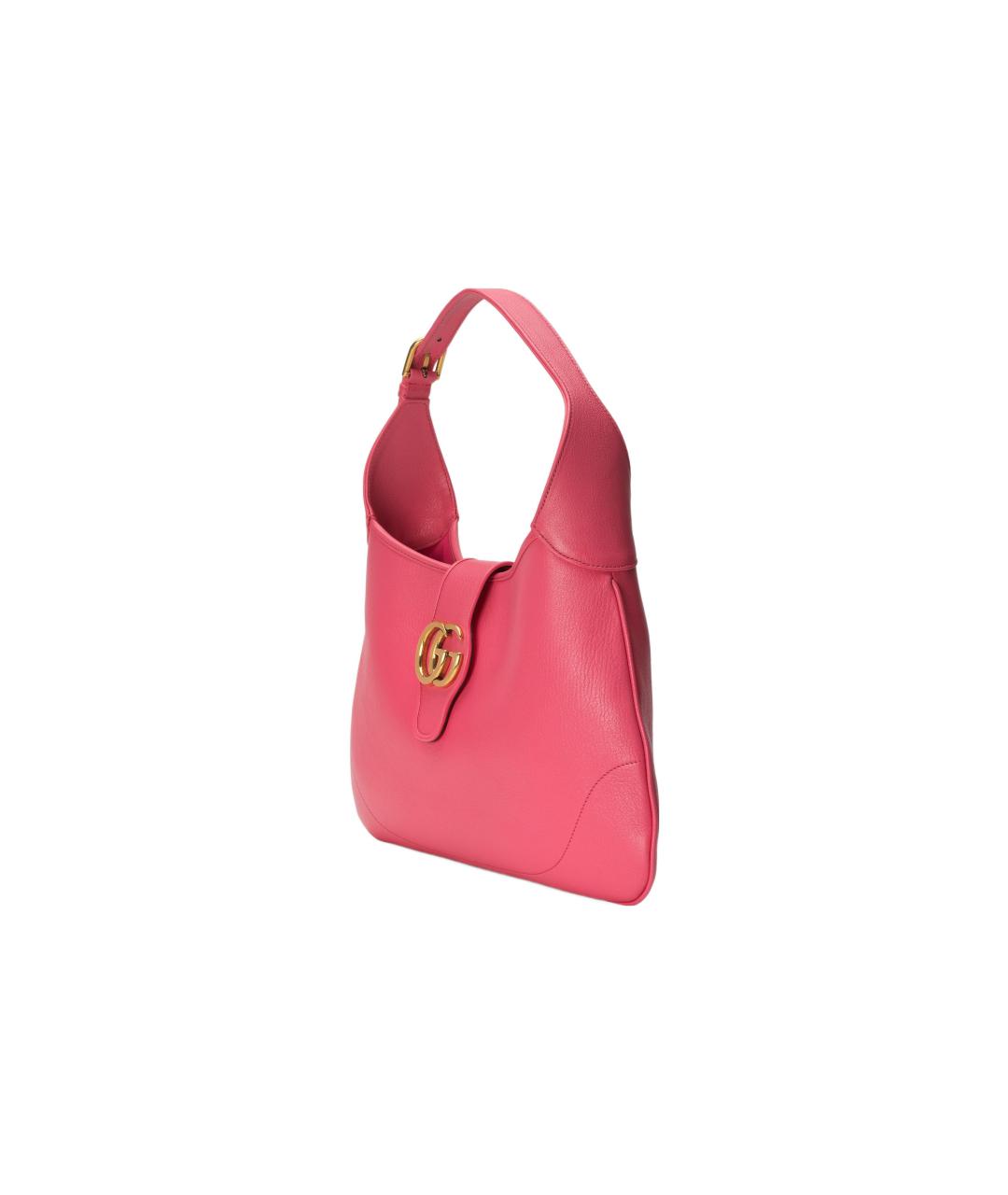 GUCCI Розовая кожаная сумка через плечо, фото 2