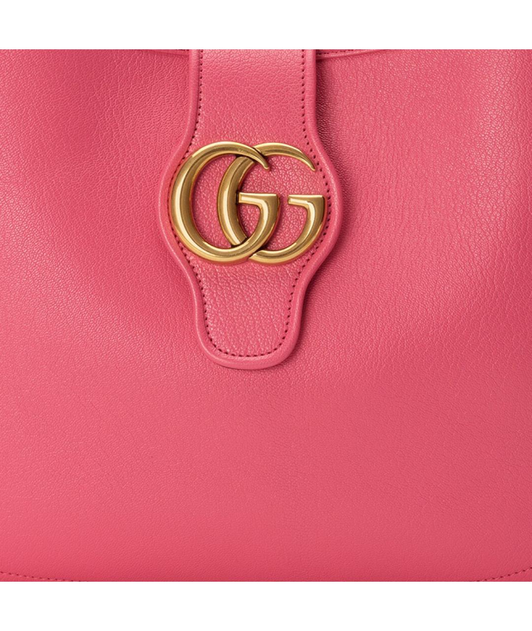 GUCCI Розовая кожаная сумка через плечо, фото 9