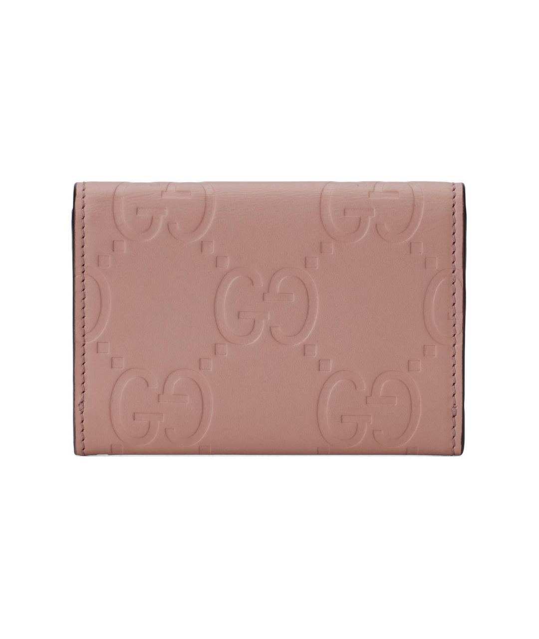 GUCCI Розовый кожаный кардхолдер, фото 3