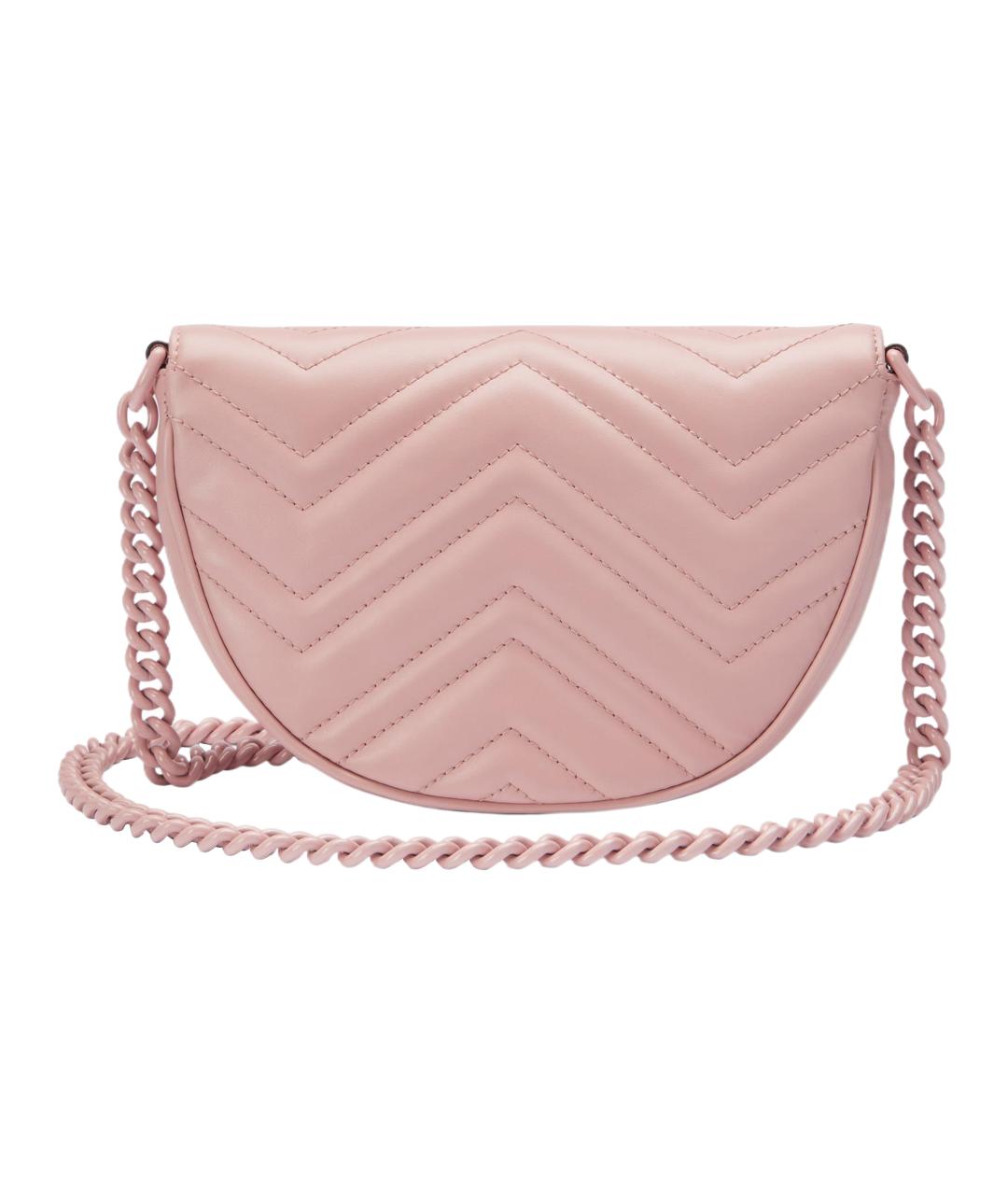 GUCCI Розовая кожаная сумка через плечо, фото 4