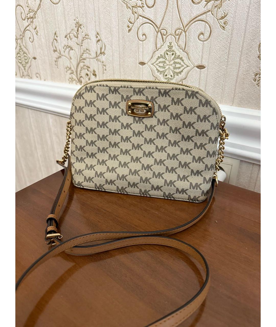 MICHAEL KORS Бежевая сумка через плечо, фото 8
