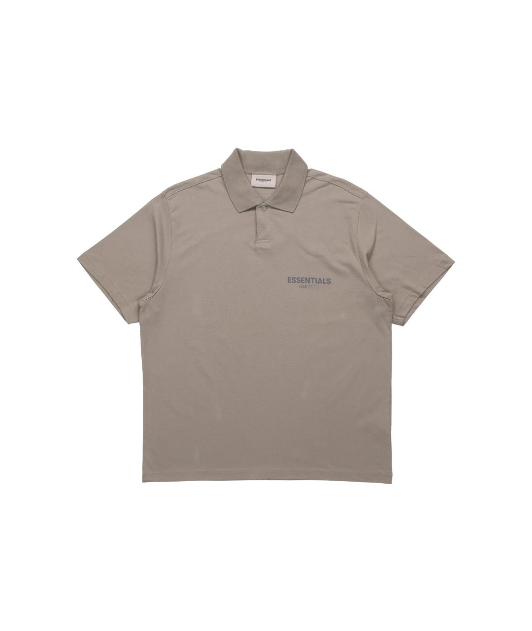 FEAR OF GOD ESSENTIALS Коричневая хлопковая футболка, фото 1