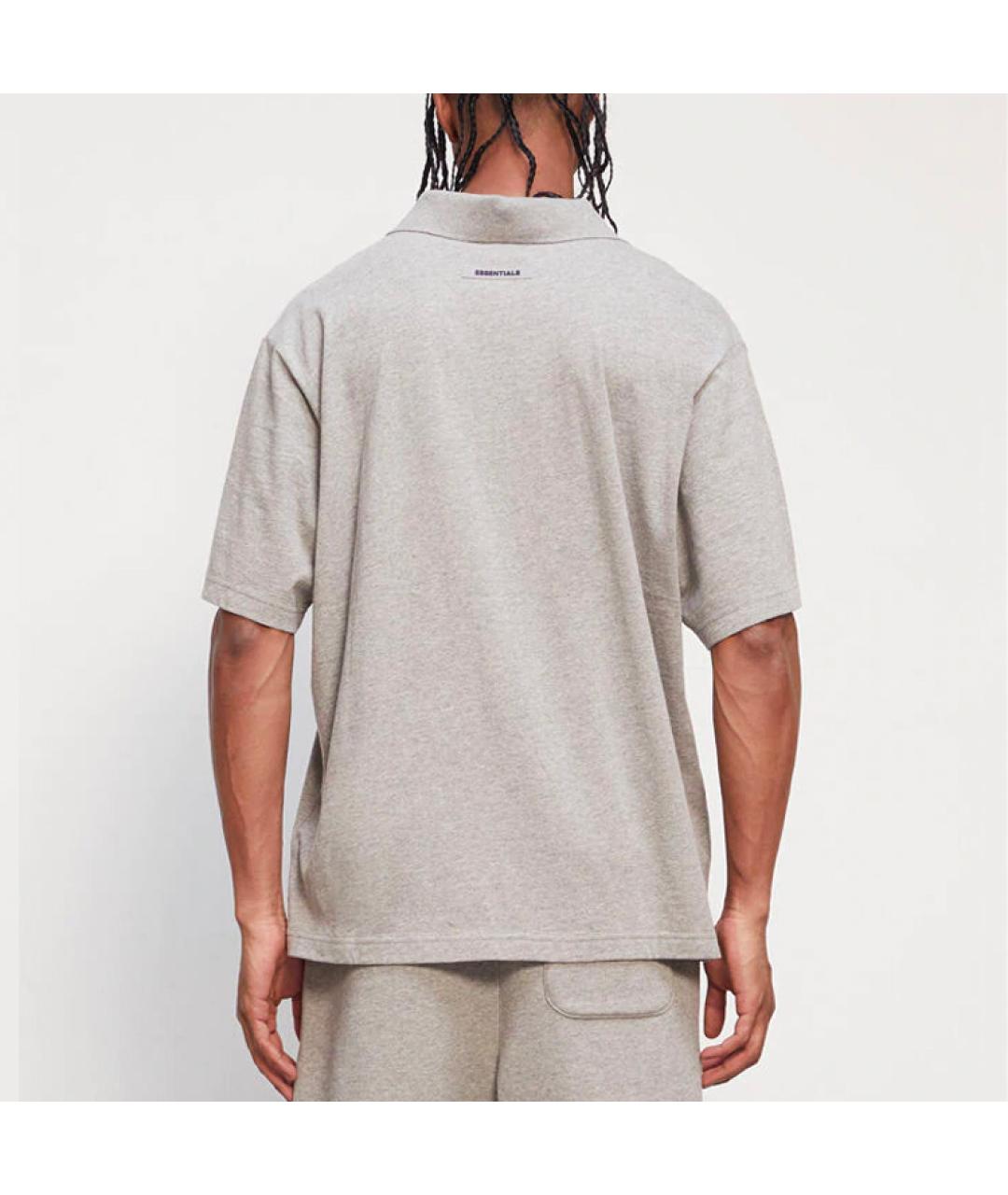 FEAR OF GOD ESSENTIALS Серая хлопковая футболка, фото 3