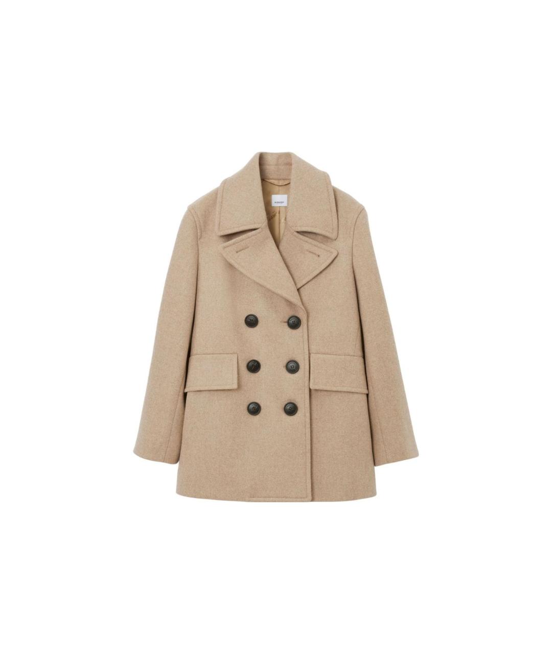 BURBERRY Бежевое пальто, фото 1