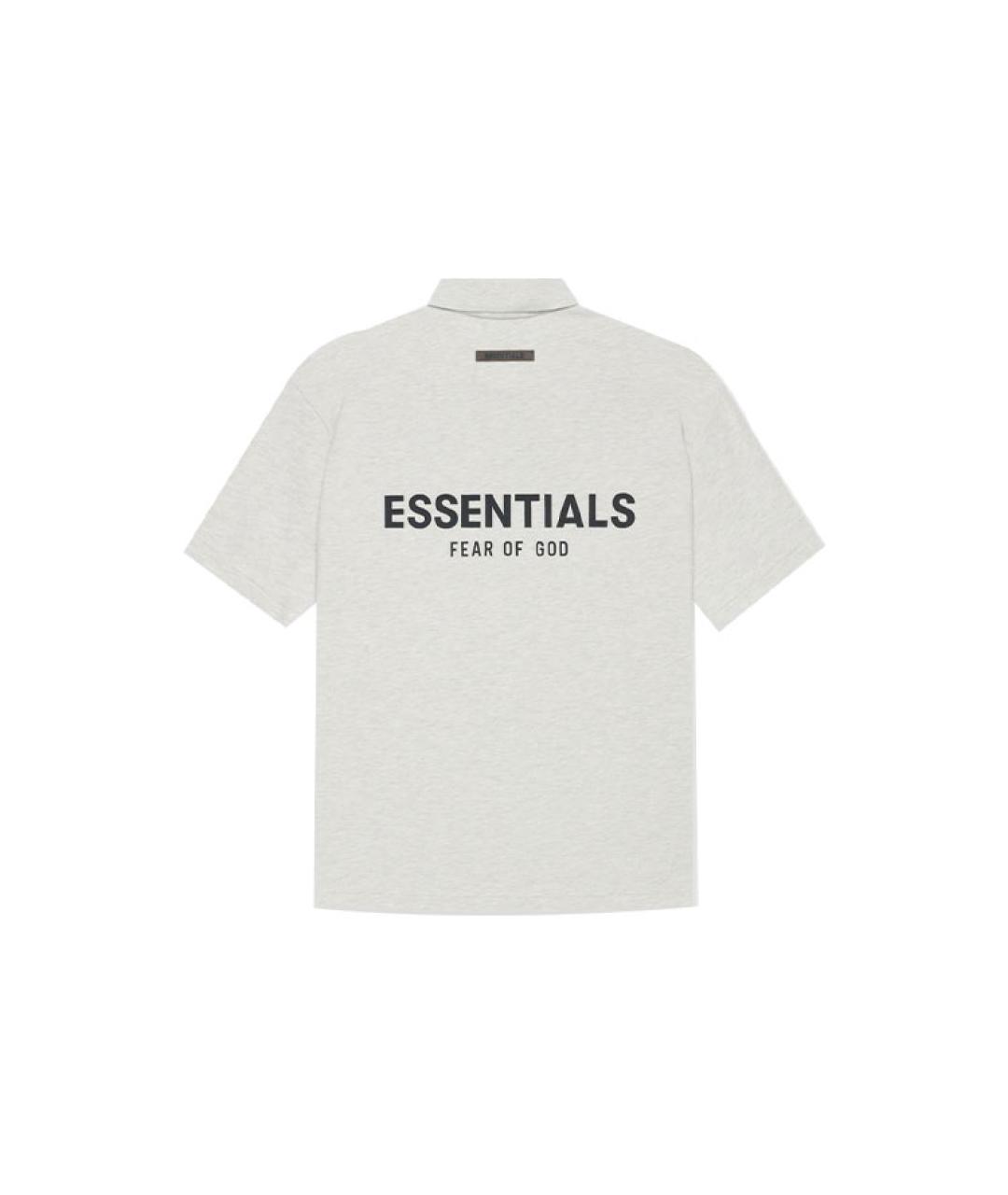 FEAR OF GOD ESSENTIALS Серая хлопковая футболка, фото 2