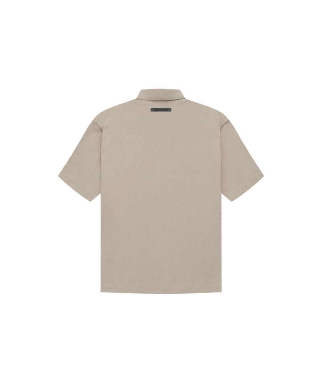 FEAR OF GOD ESSENTIALS Бежевая хлопковая футболка, фото 2