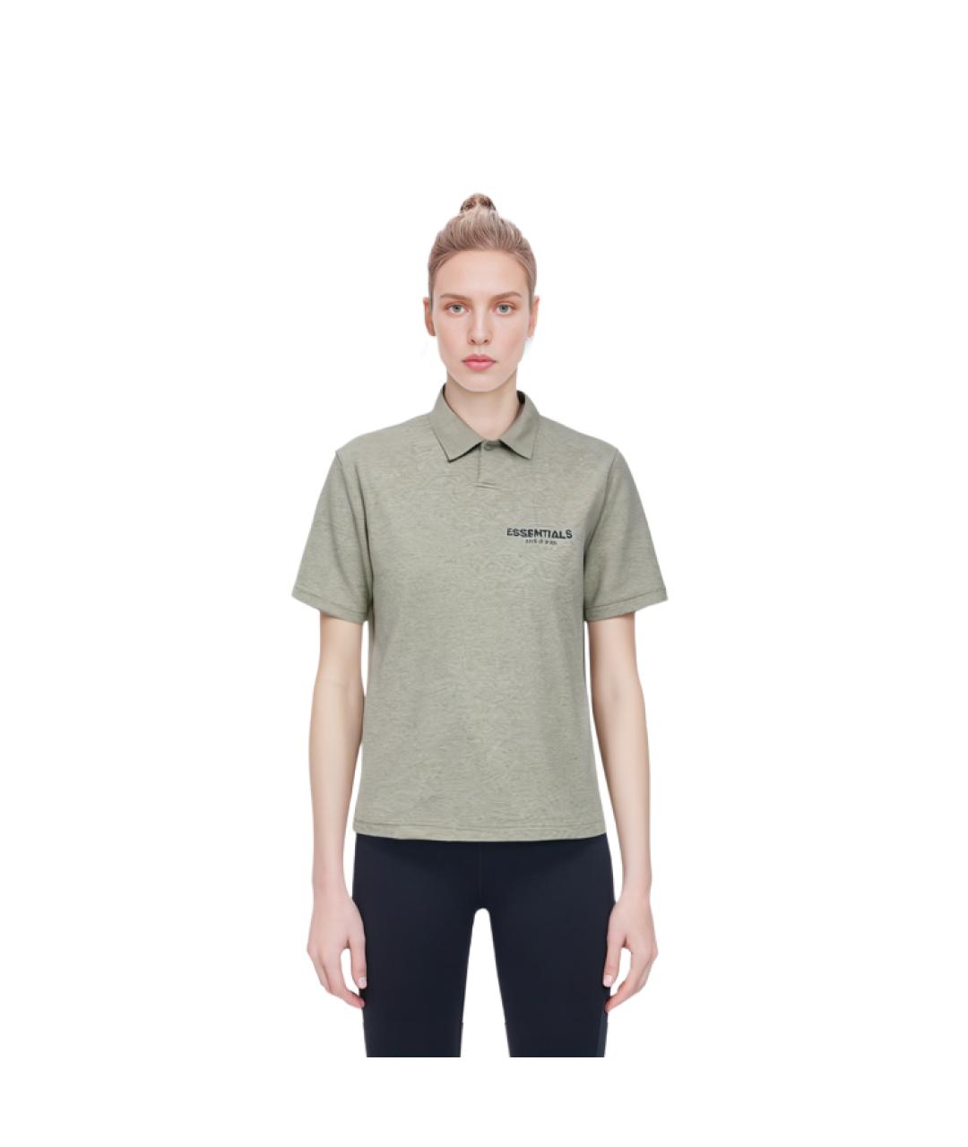 FEAR OF GOD ESSENTIALS Серая хлопковая футболка, фото 4