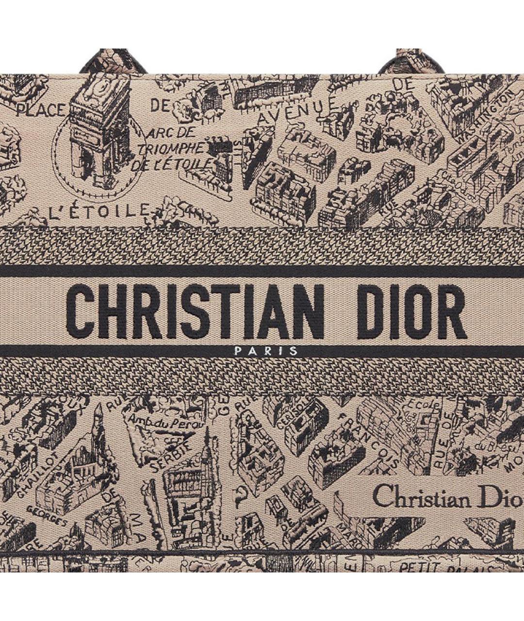 CHRISTIAN DIOR Бежевая сумка с короткими ручками, фото 5