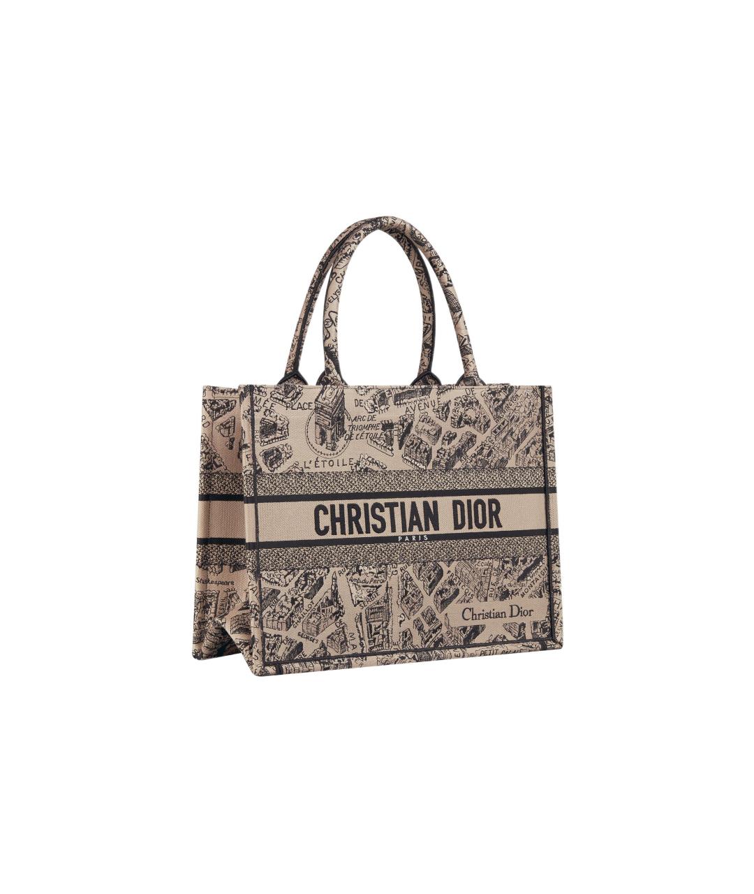 CHRISTIAN DIOR Бежевая сумка с короткими ручками, фото 2