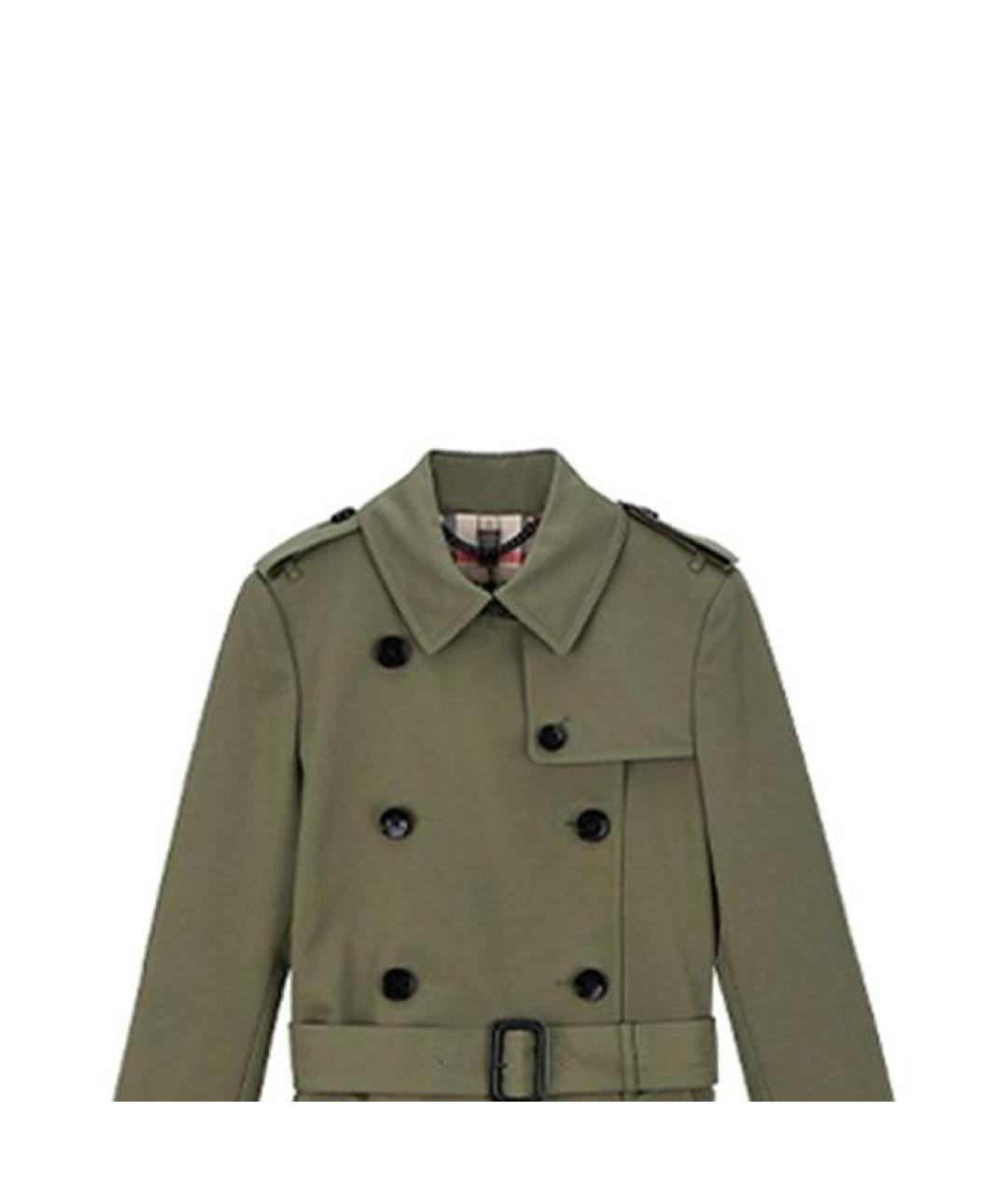 BURBERRY Хаки пальто, фото 6