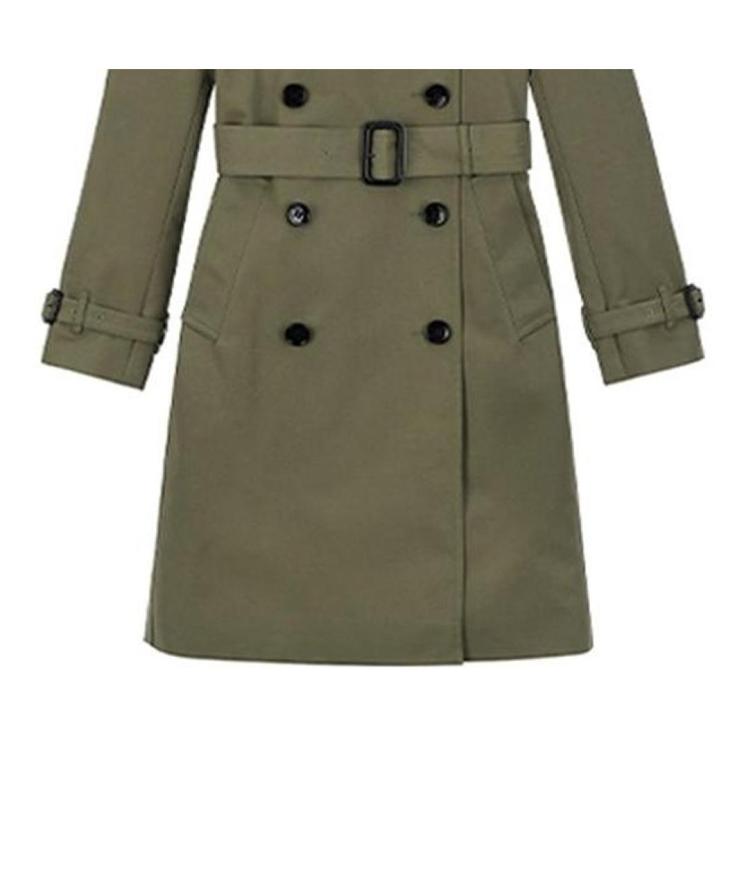 BURBERRY Хаки пальто, фото 5