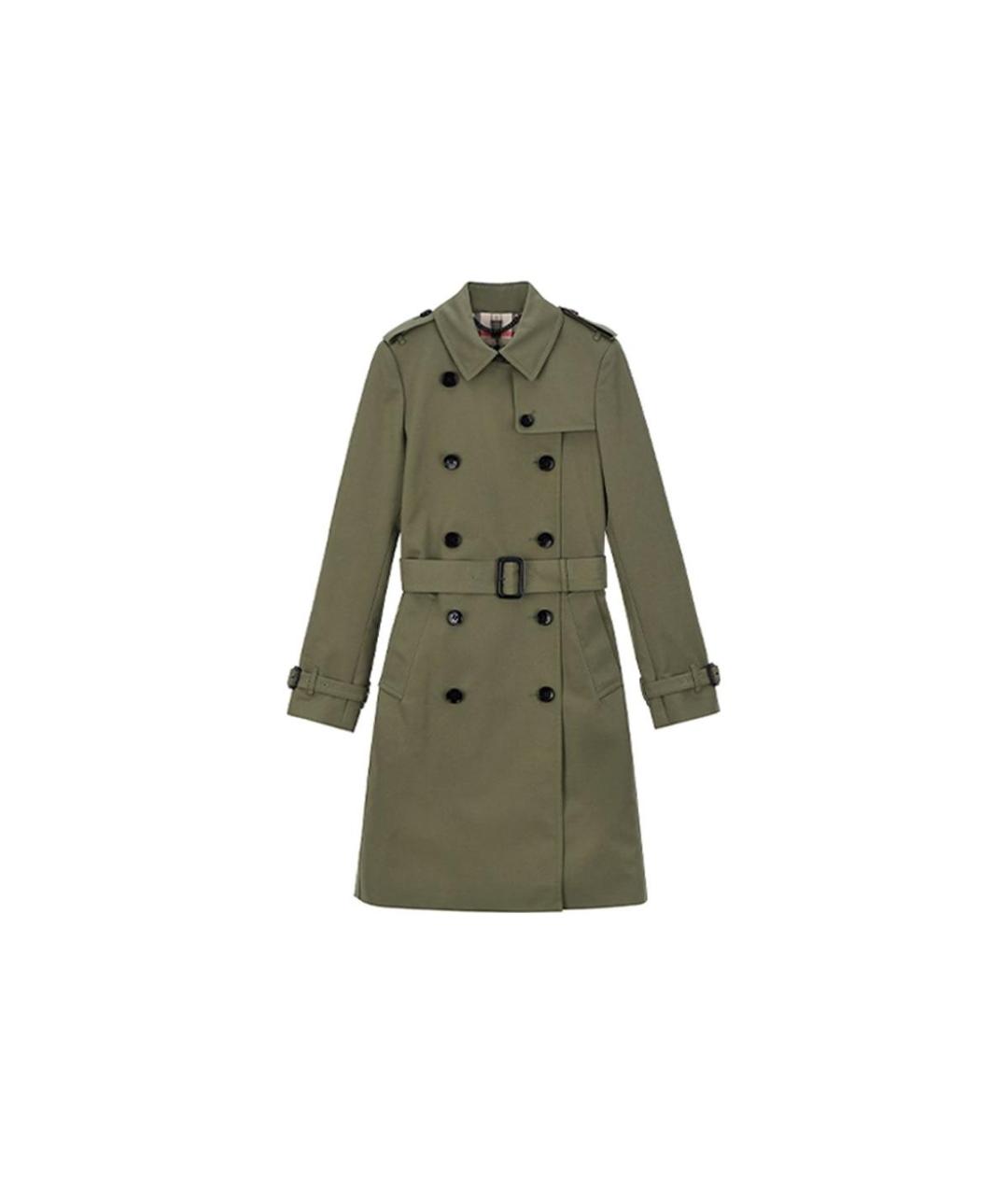 BURBERRY Хаки пальто, фото 1
