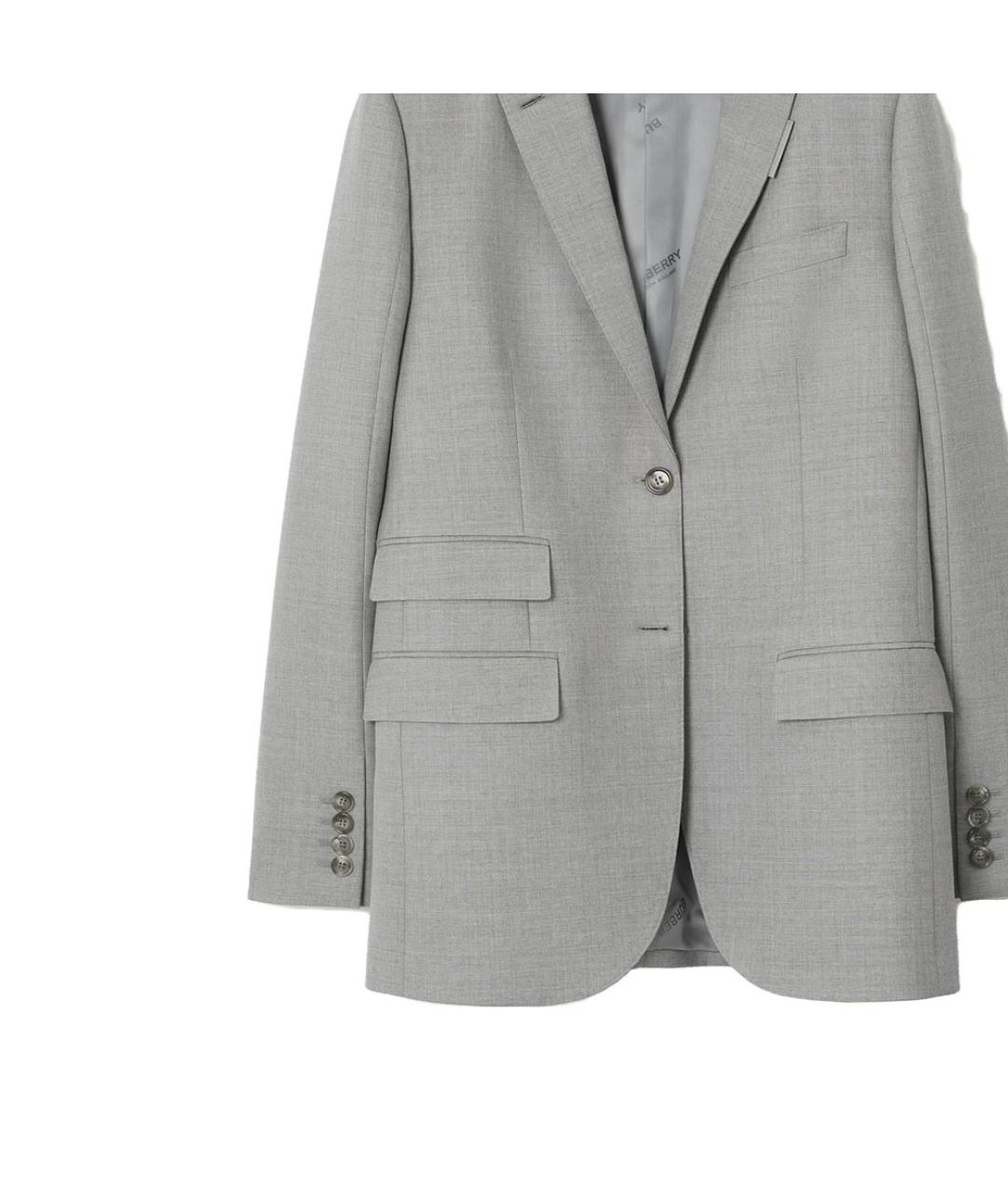BURBERRY Серый жакет/пиджак, фото 6