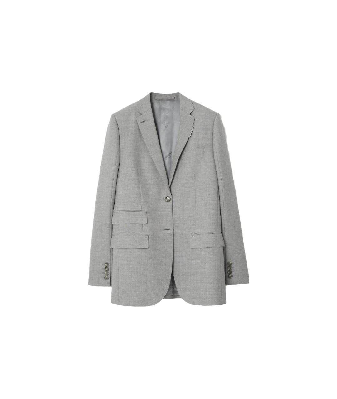 BURBERRY Серый жакет/пиджак, фото 1