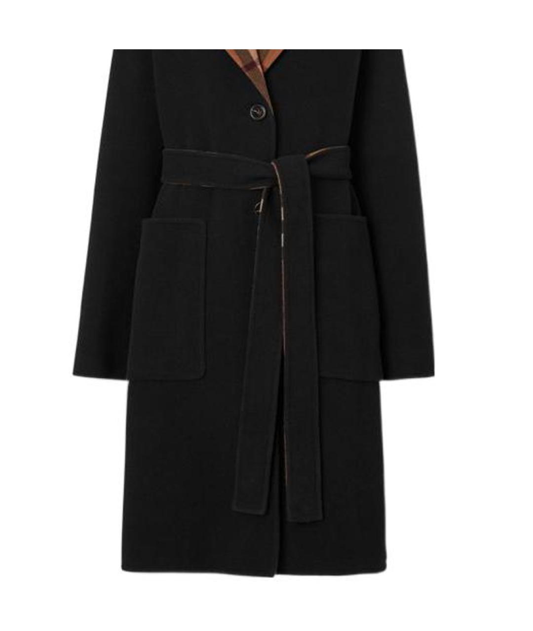 BURBERRY Черное пальто, фото 4