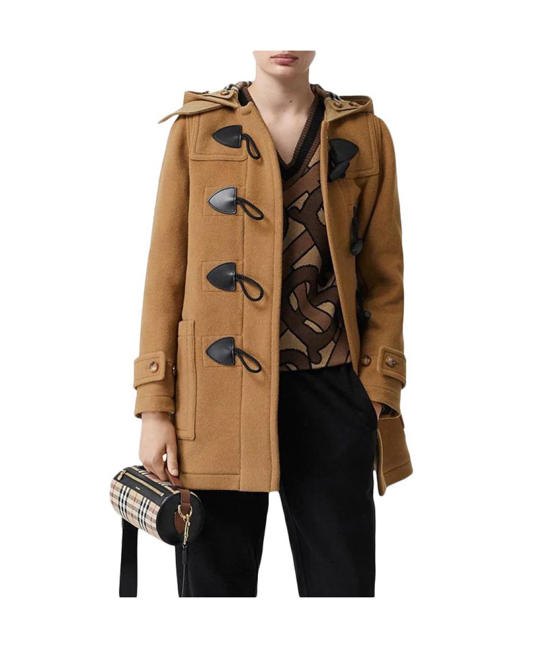 BURBERRY Коричневое пальто, фото 2