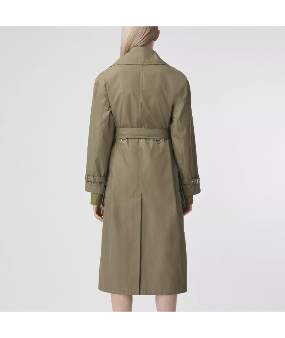 BURBERRY Зеленый тренч/плащ, фото 4