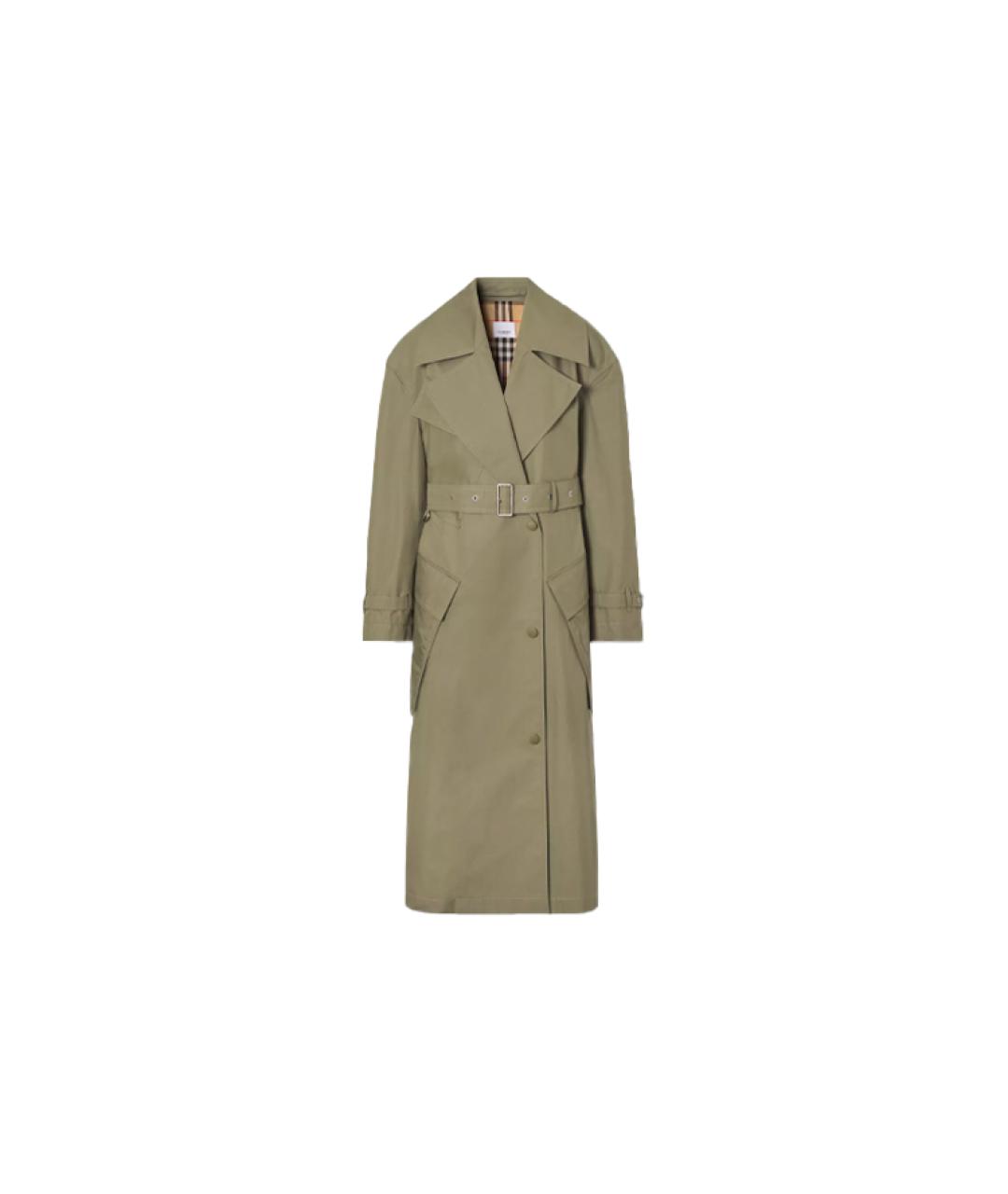 BURBERRY Зеленый тренч/плащ, фото 1