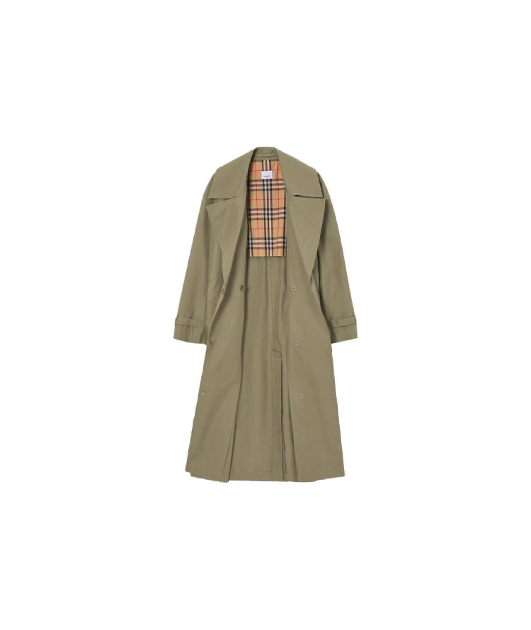 BURBERRY Зеленый тренч/плащ, фото 2