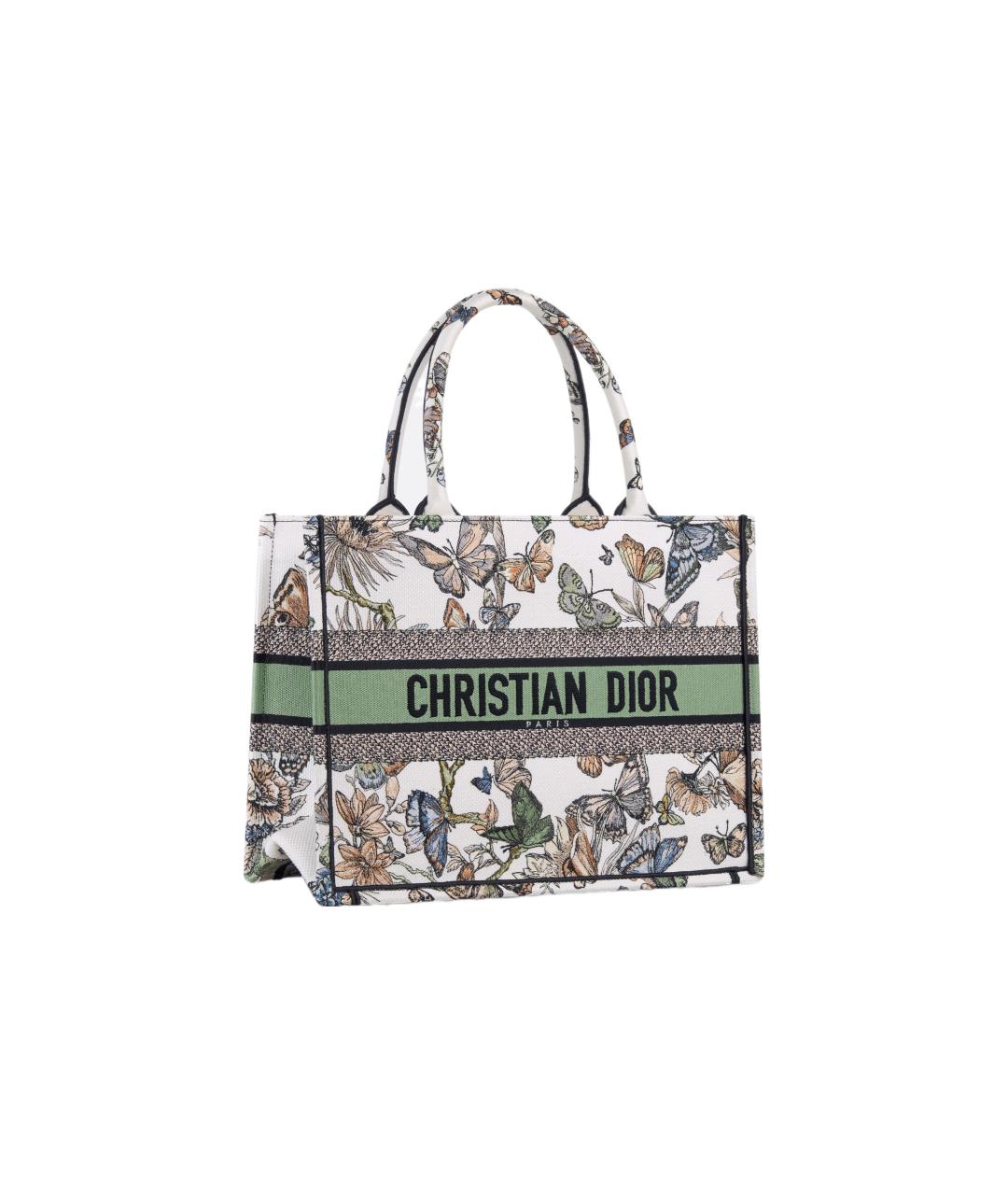CHRISTIAN DIOR Белая сумка с короткими ручками, фото 2