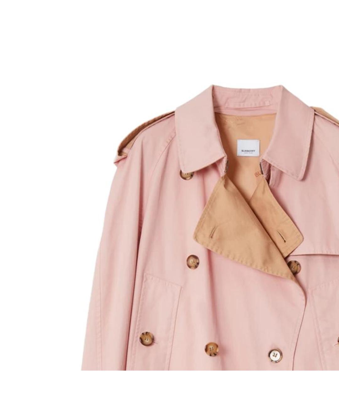 BURBERRY Розовый тренч/плащ, фото 5