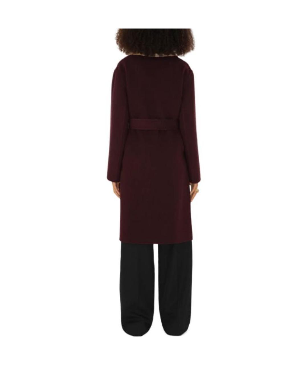 BURBERRY Бордовое пальто, фото 5