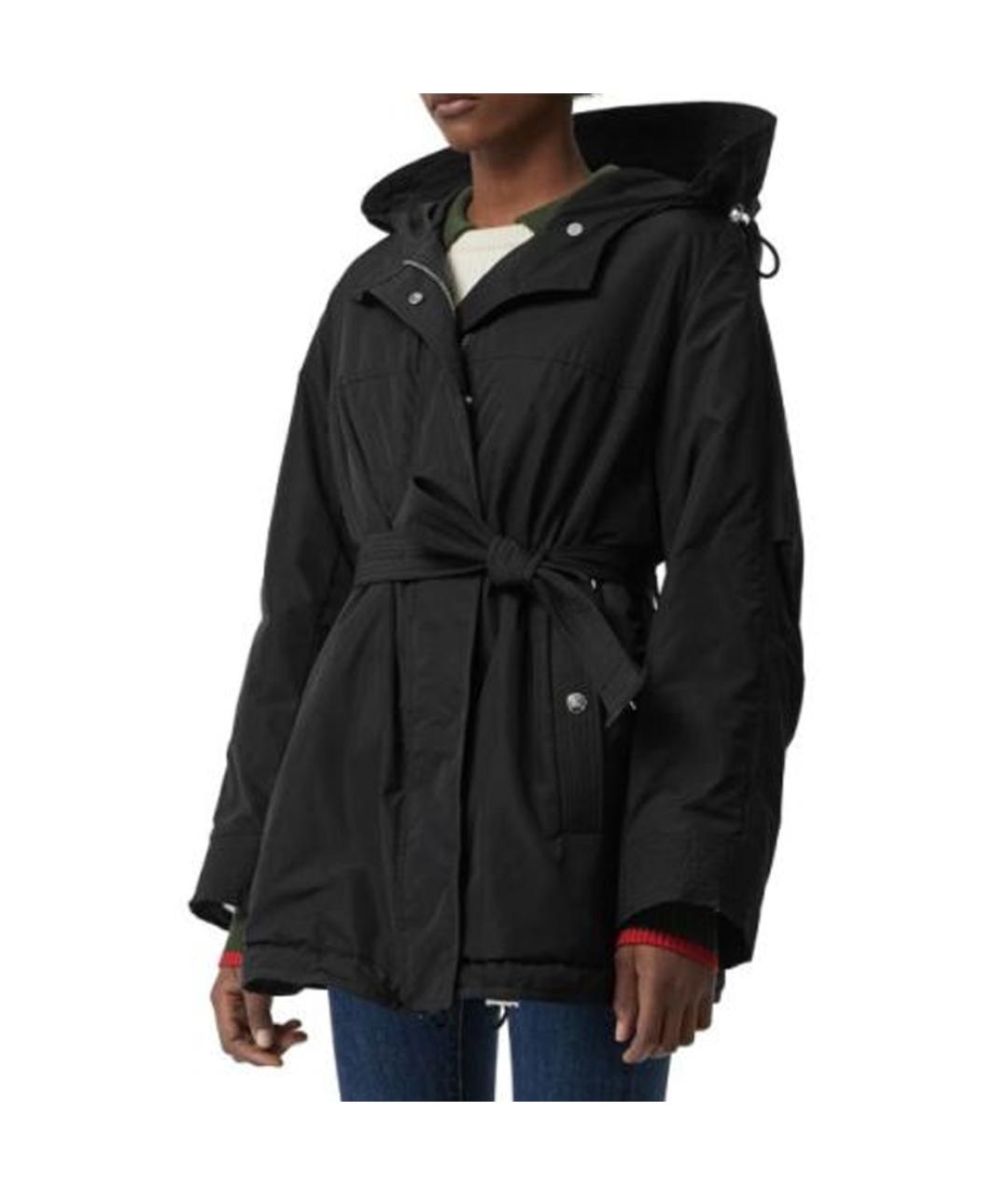 BURBERRY Черное пальто, фото 3