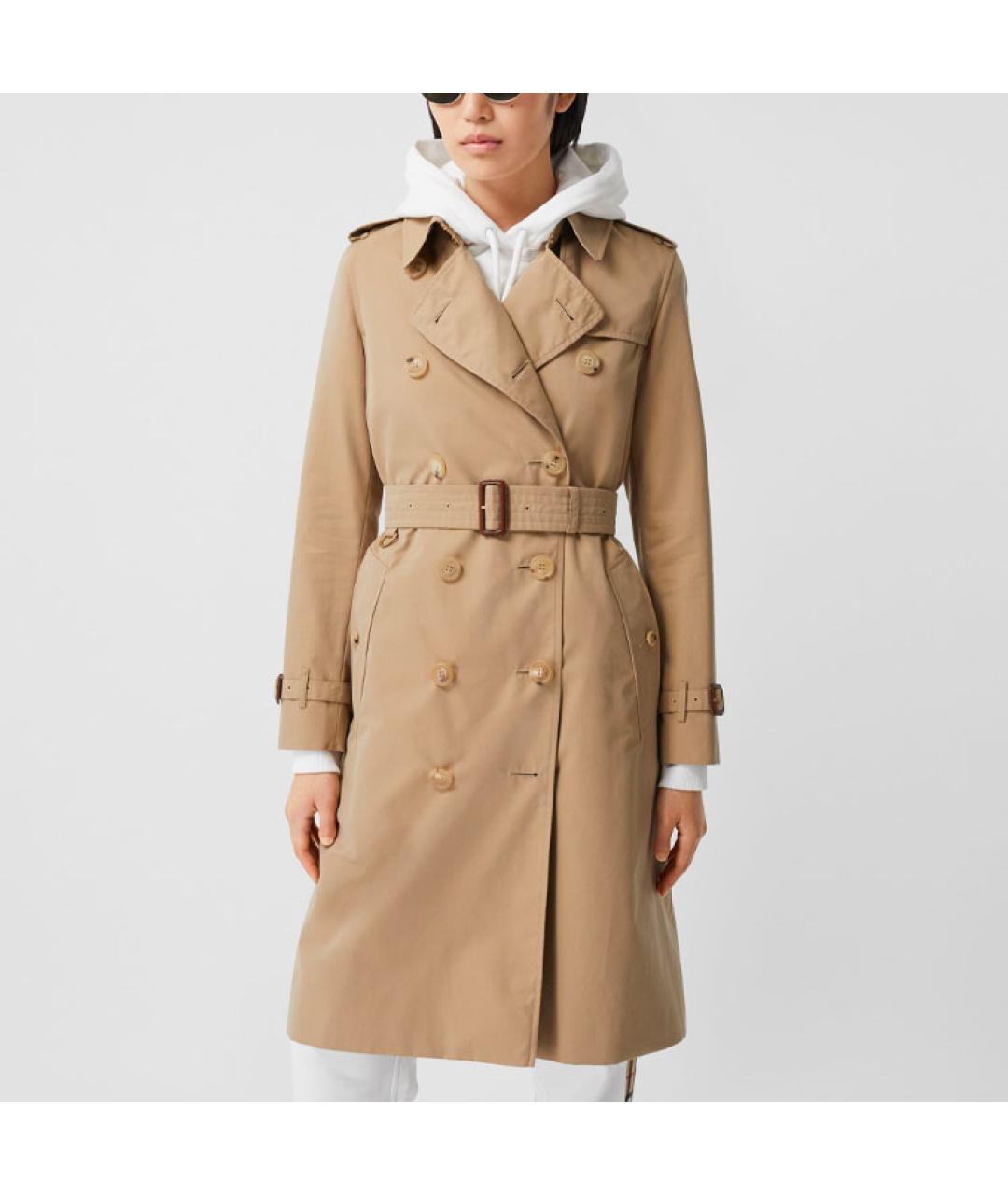 BURBERRY Бежевое пальто, фото 3