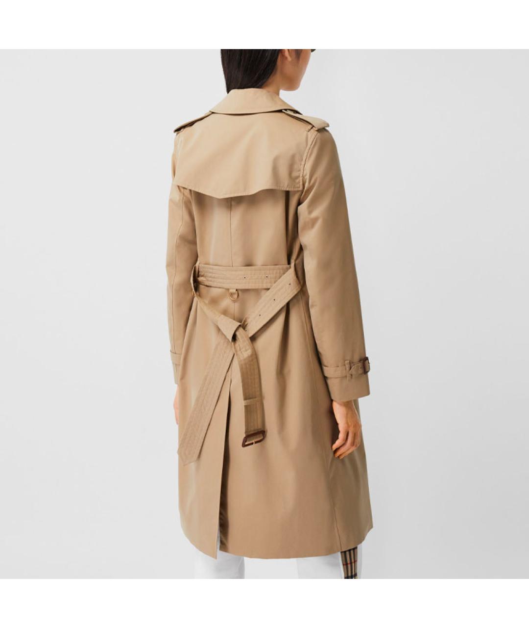BURBERRY Бежевое пальто, фото 2