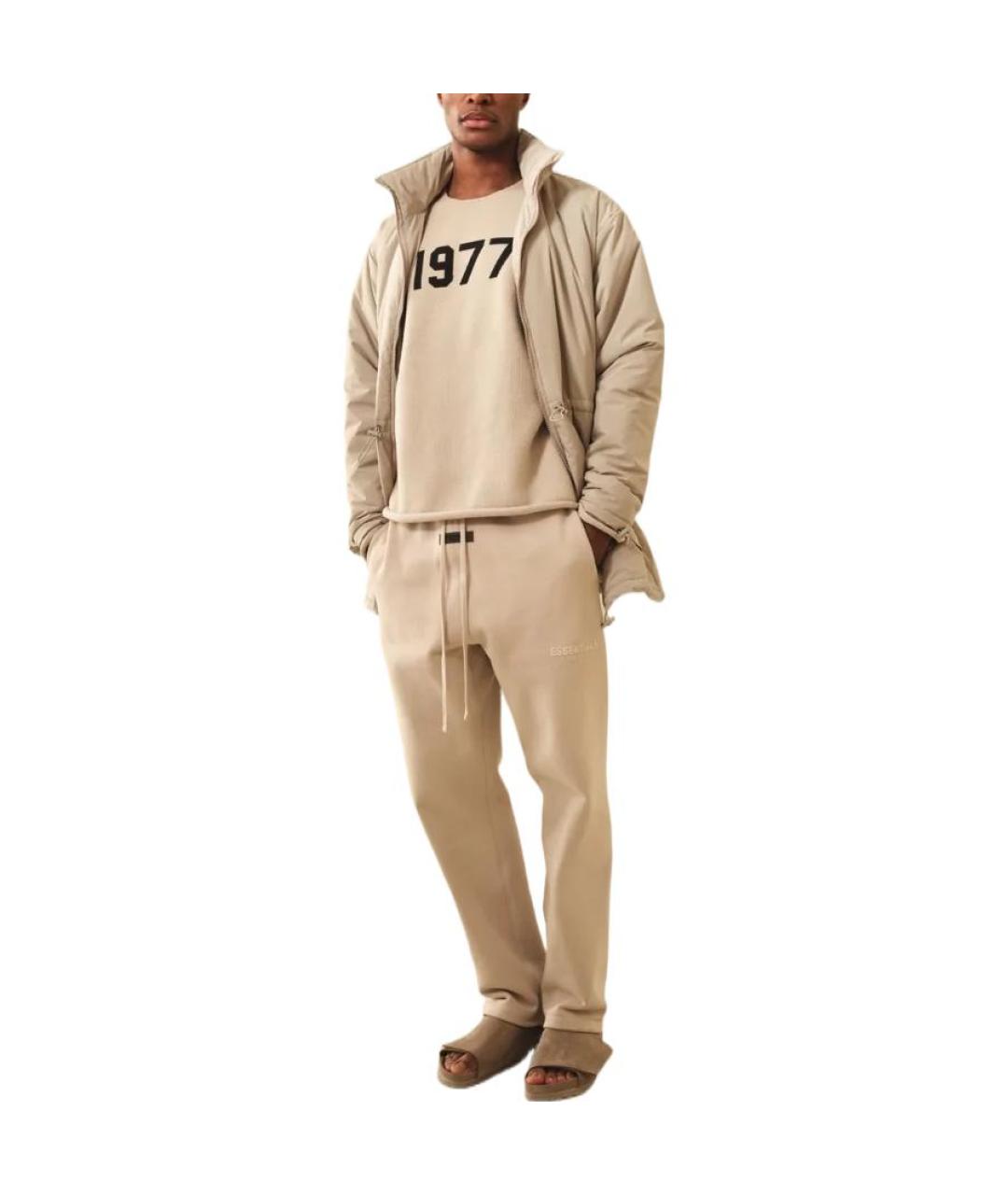 FEAR OF GOD ESSENTIALS Бежевый пуховик, фото 3