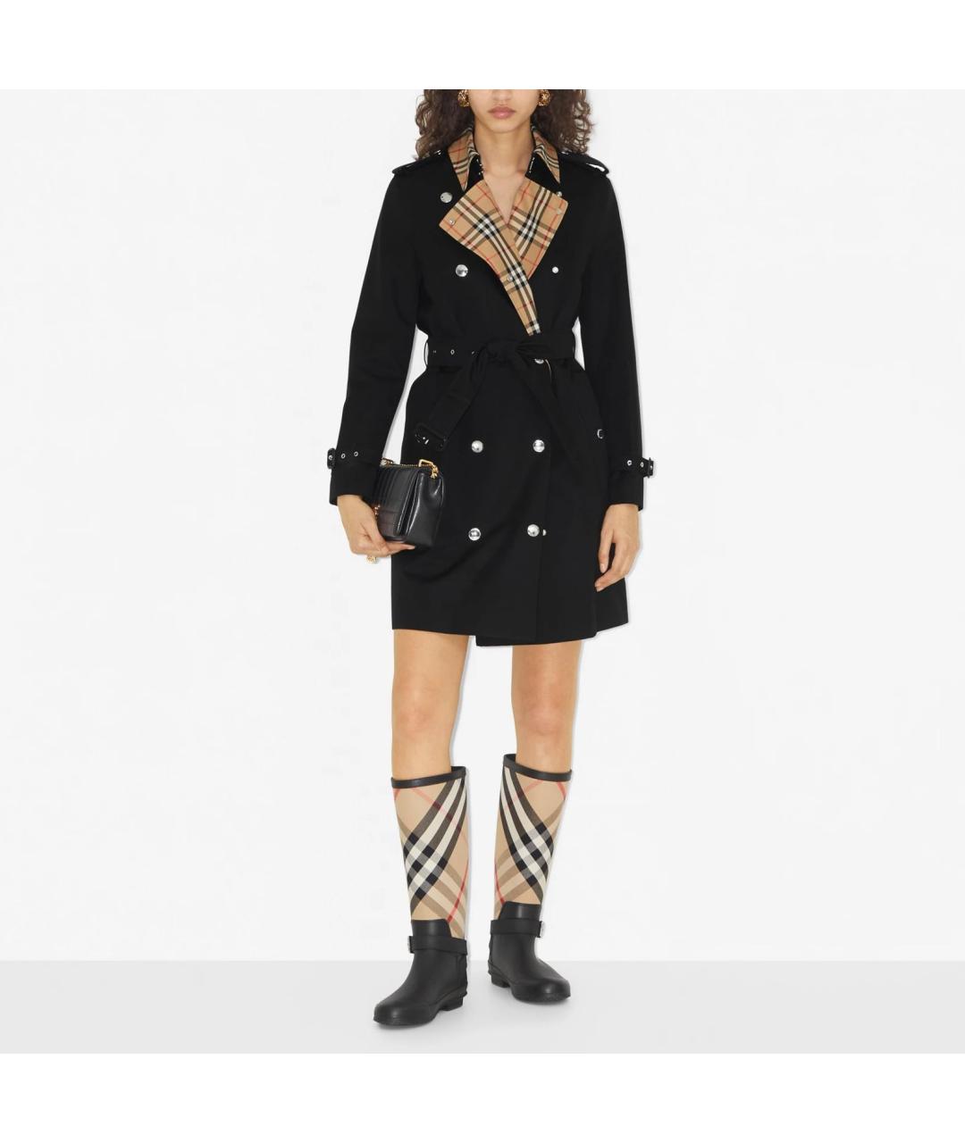 BURBERRY Черный тренч/плащ, фото 2